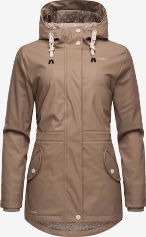 Veste fonctionnelle 'Ocean Heart' NAVAHOO en beige : devant