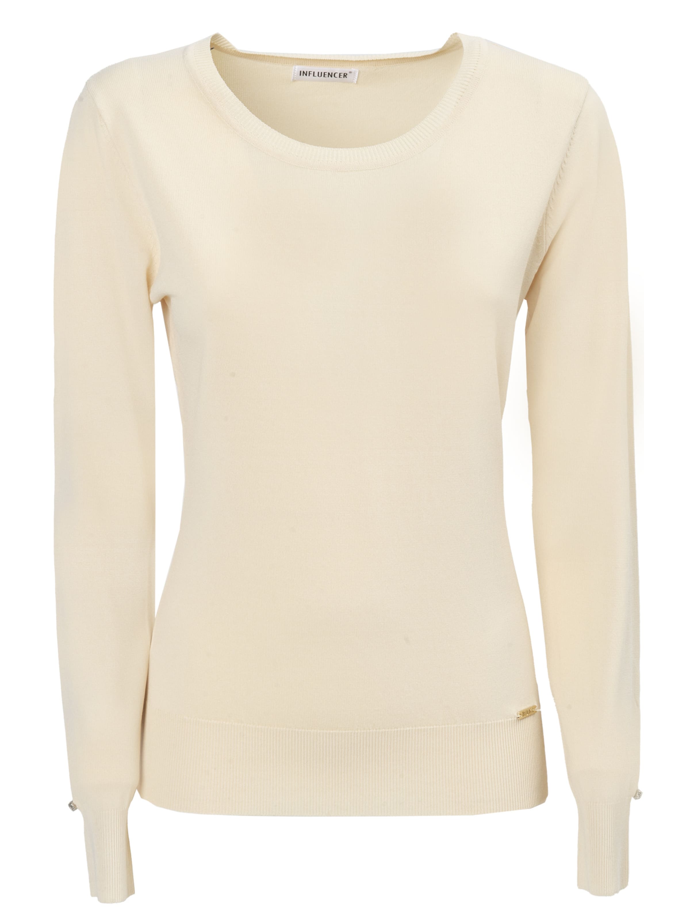 Influencer Pullover i grå: forside