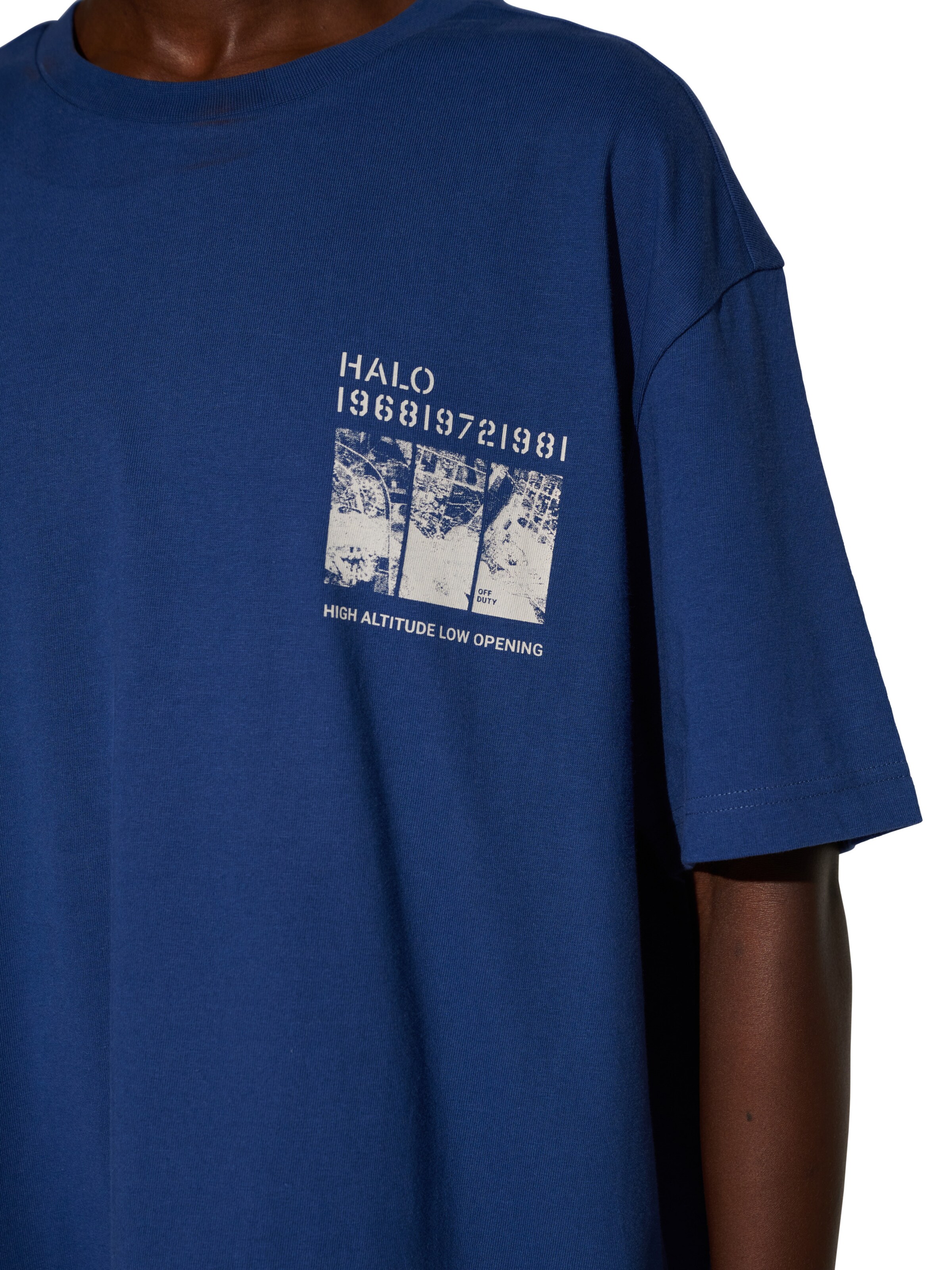 HALO Shirt 'Map' in Blauw