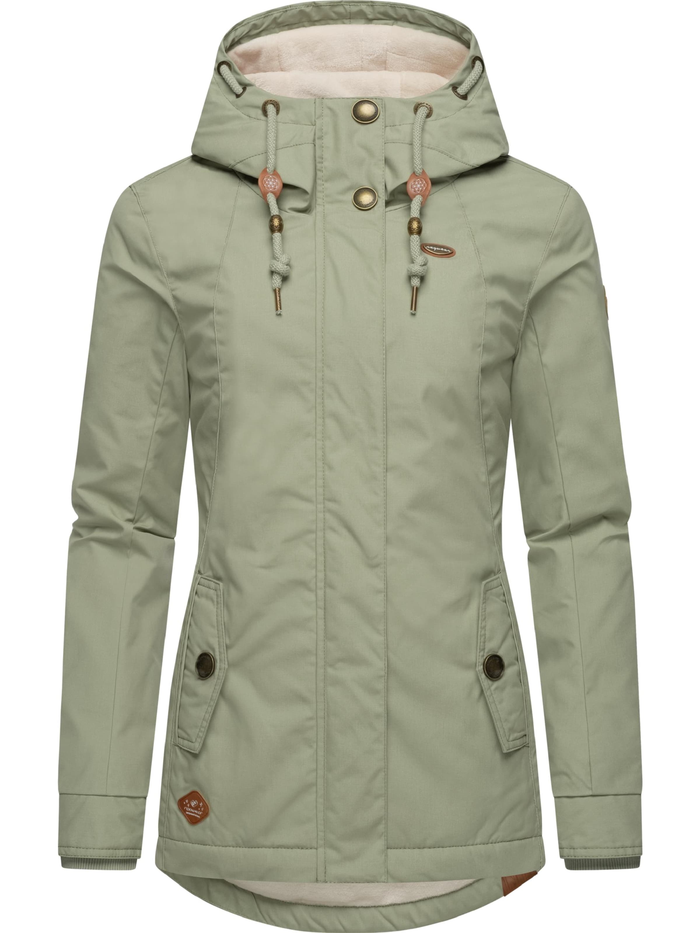 Ragwear Winterjacke 'Monade' in Grün: Vorderseite