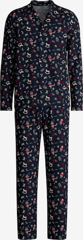Pigiama lungo 'Family & Friends' di CALIDA in blu: frontale