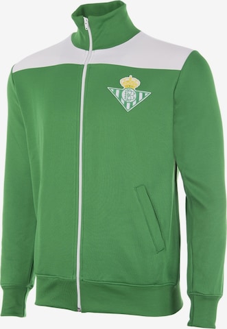 COPA FOOTBALL Sportjas 'Real Betis 1960's Retro Voetbaljack' in Groen: voorkant