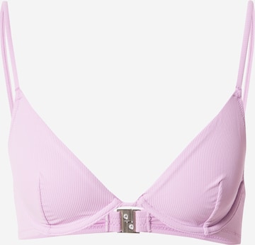 Lindex - Triángulo Top de bikini en lila: frente