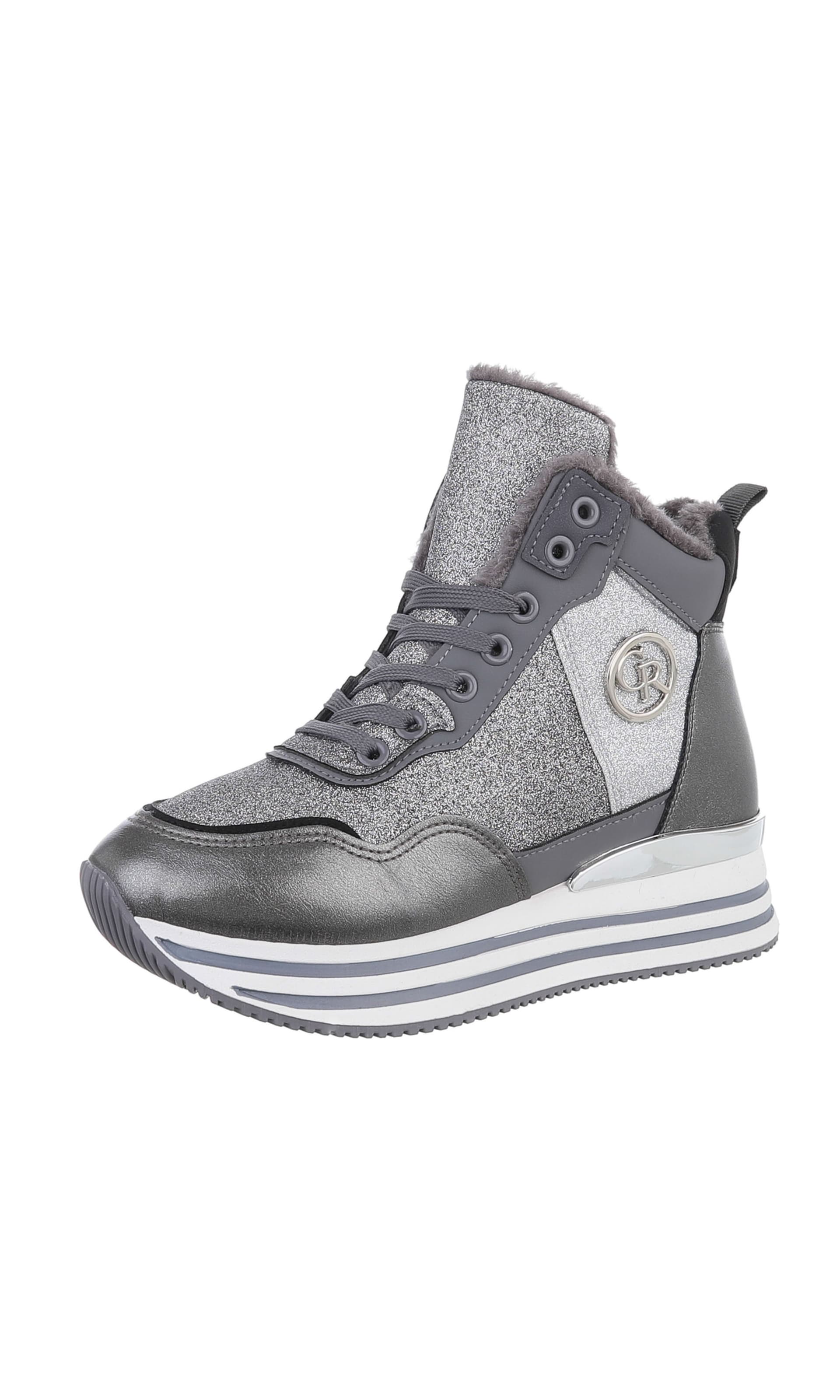 Ital-Design Sneaker in Grau: Vorderseite