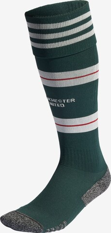 Chaussettes de sport 'Manchester United 23/24 Auswärts' ADIDAS PERFORMANCE en vert : devant