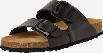 TAMARIS Mules in Black: front