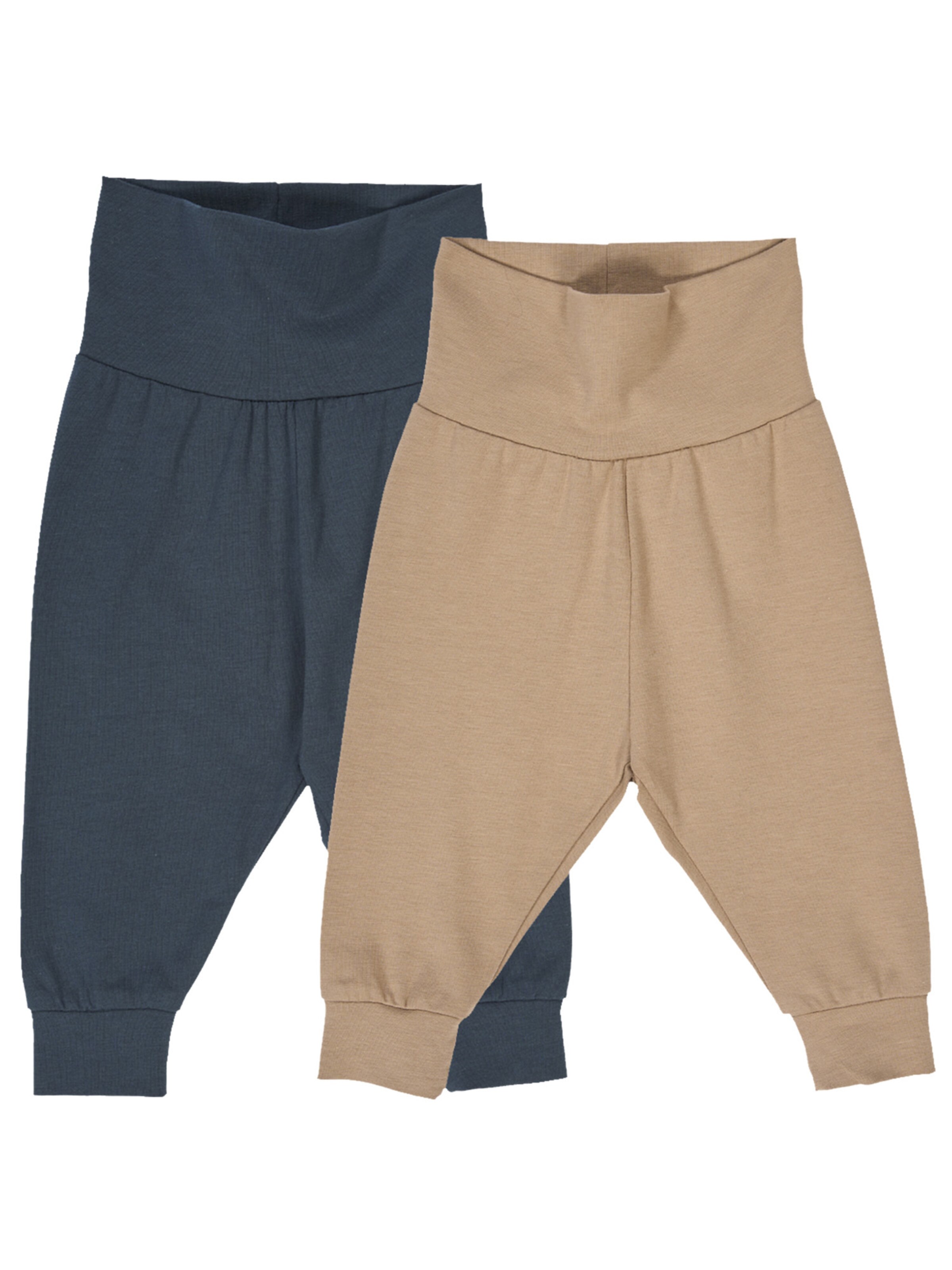 Pantalon Müsli by GREEN COTTON en beige : devant