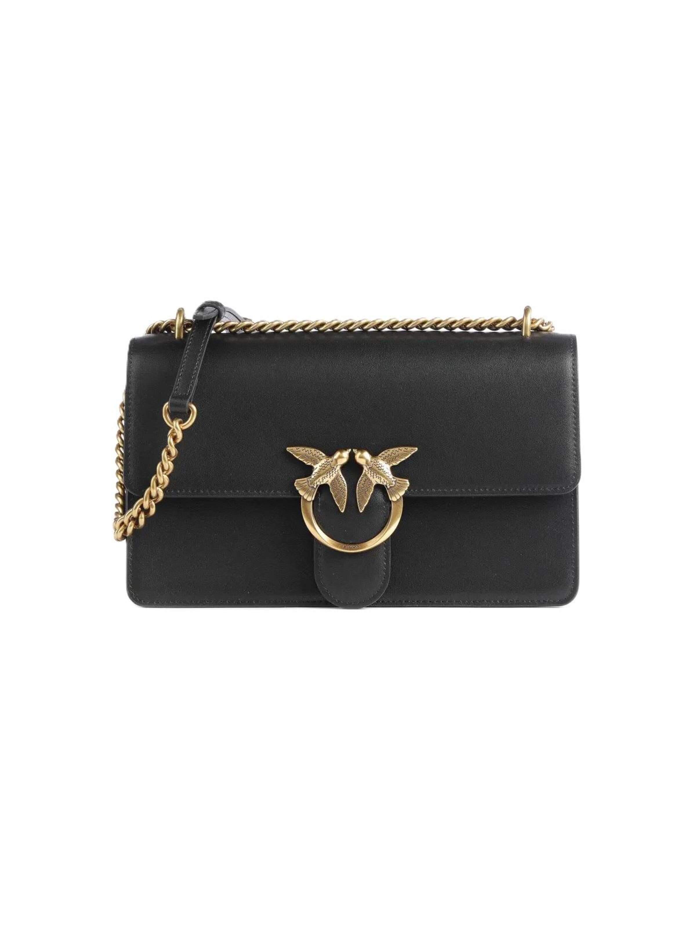 Borsa a tracolla '100941 A0F1' di PINKO in nero: frontale