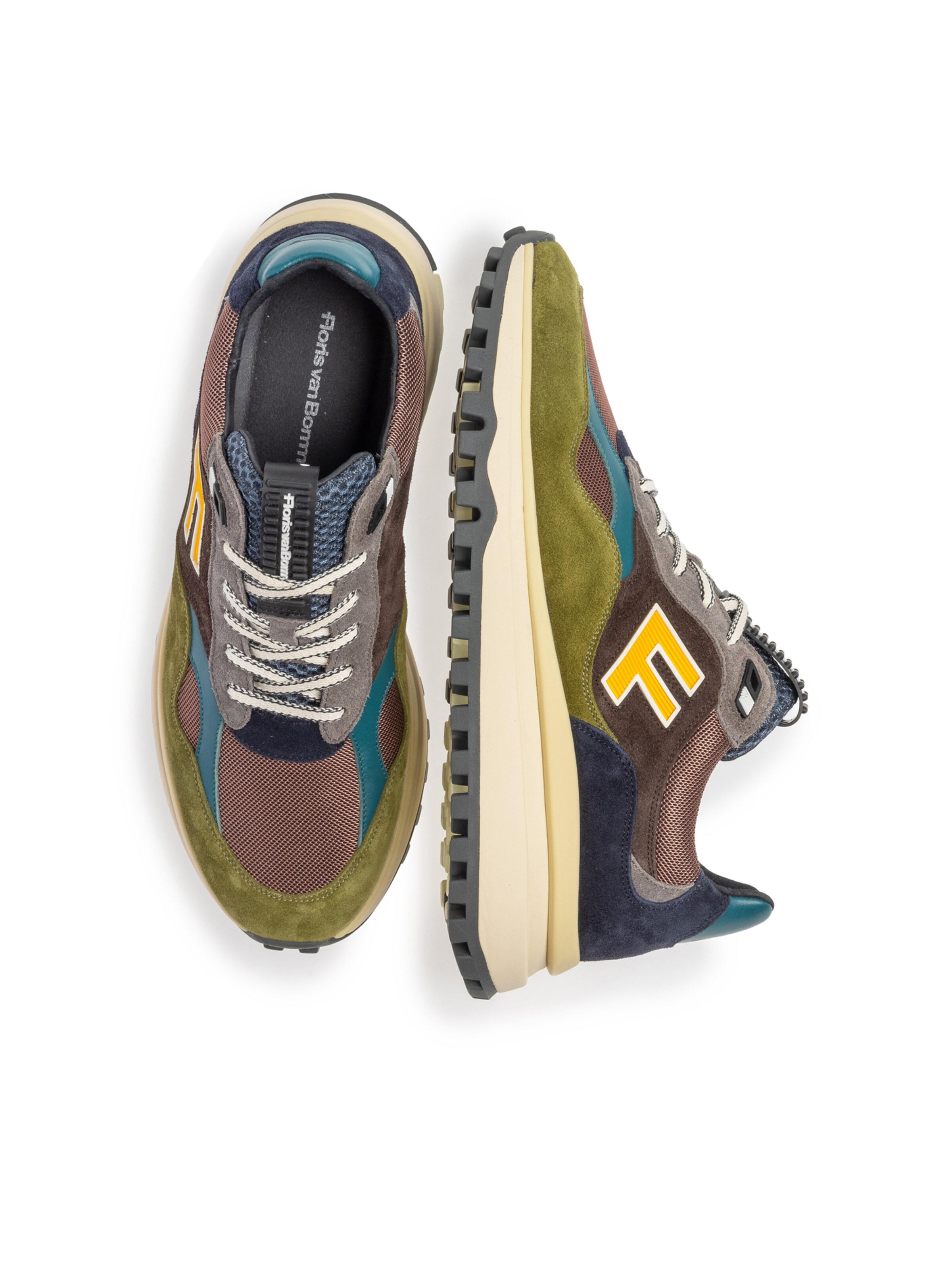 Floris van Bommel Sneakers laag 'De Gripper 01' in Bruin