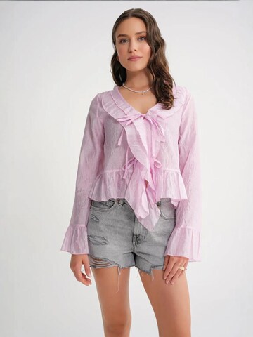 MixRay Blouse in Pink