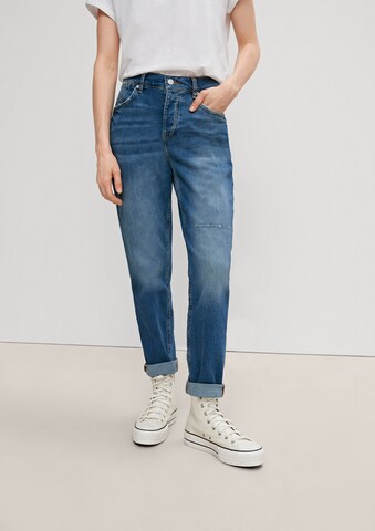 Tapered Jeans de la comma casual identity pe albastru: față