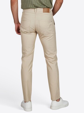 PIERRE CARDIN Tapered Chino trousers 'Lyon' in Beige
