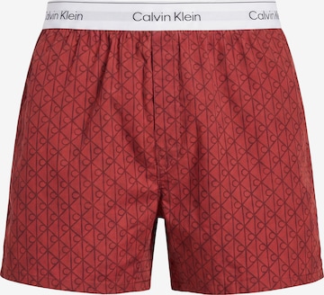 Calvin Klein Underwear Боксерки в червено: отпред