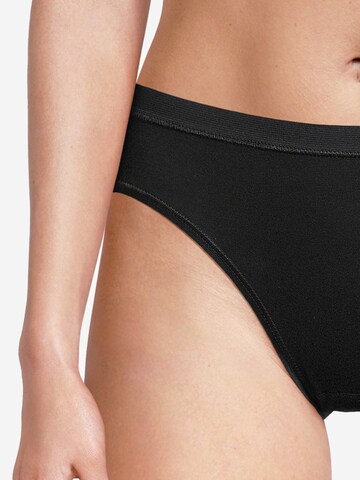 CON-TA Slip 'Feinripp' in Zwart