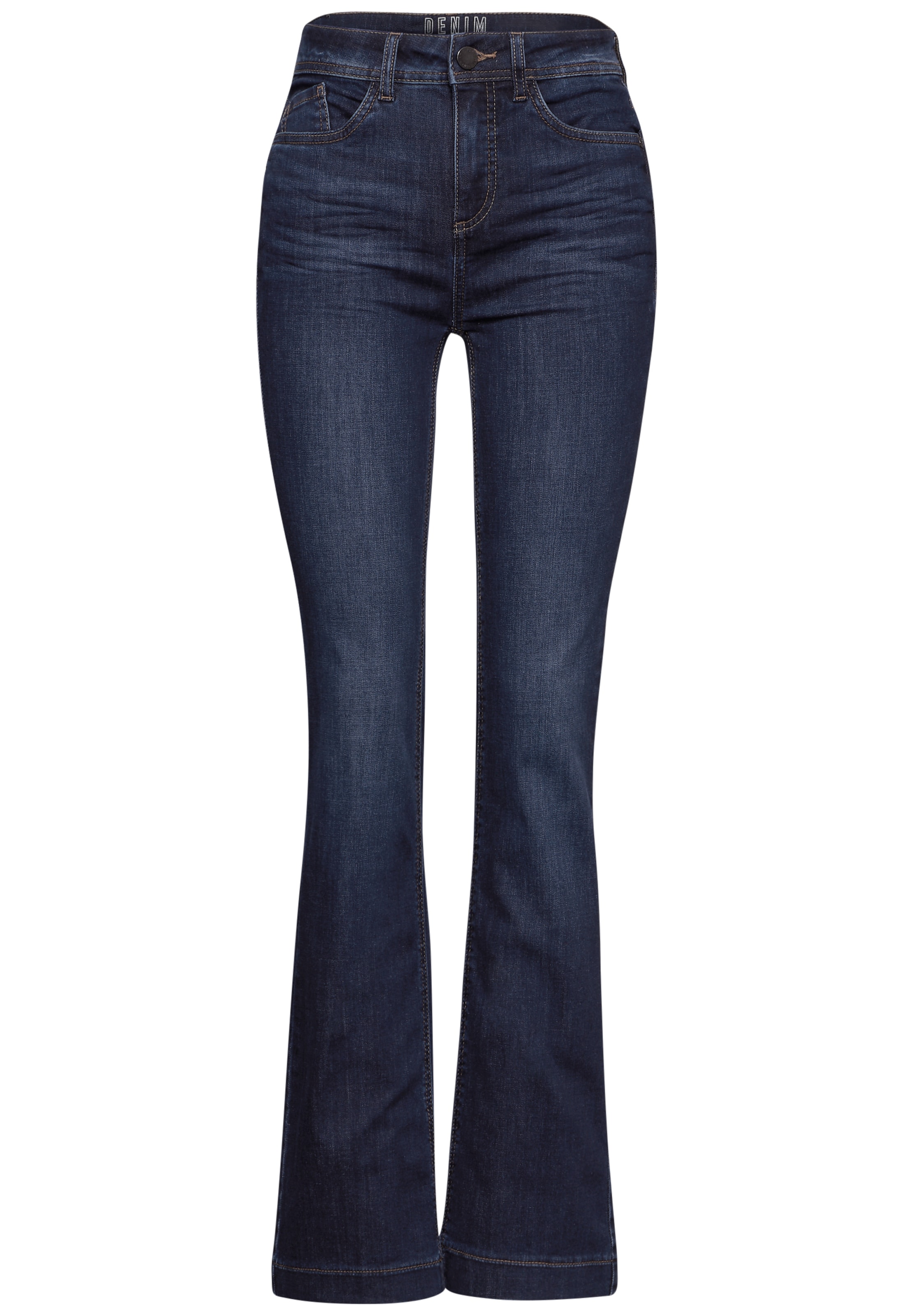 STREET ONE Bootcut Jeans in Blau: Vorderseite