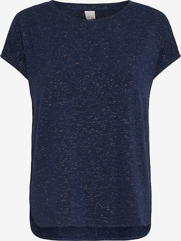 ICHI T-Shirt 'IHRebel' in Blau: Vorderseite