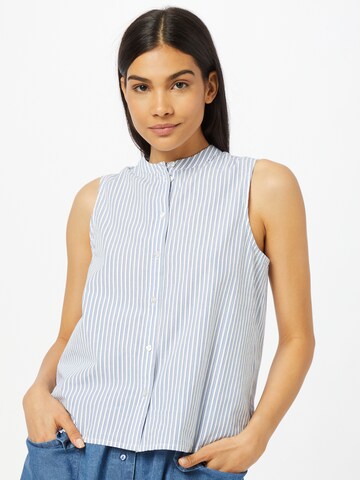 VERO MODA Blouse 'Palmer' in Blauw: voorkant