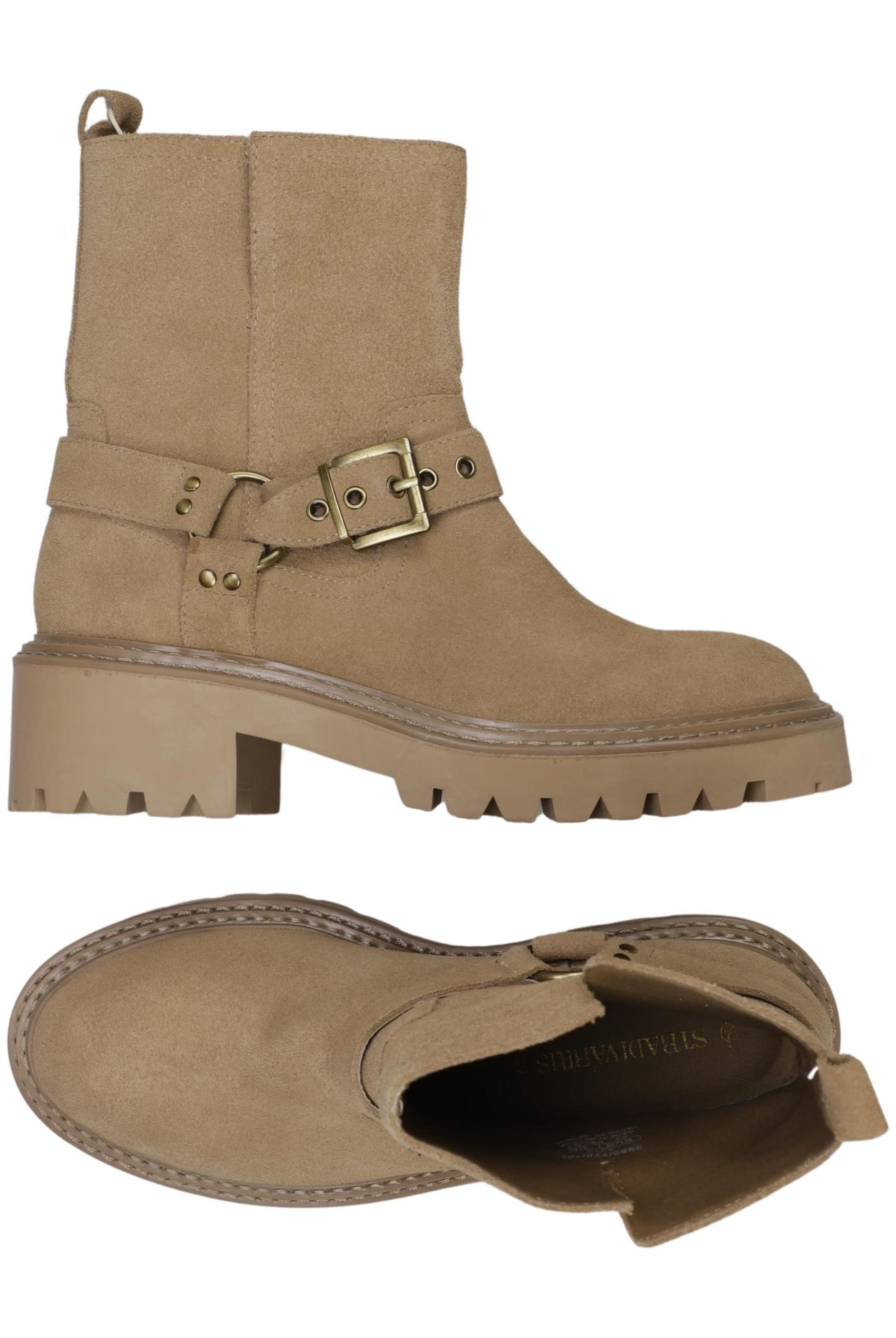 Stradivarius Dress Boots in 39 in Beige: front