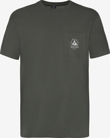 T-Shirt 'ISIAH' PROTEST en vert : devant