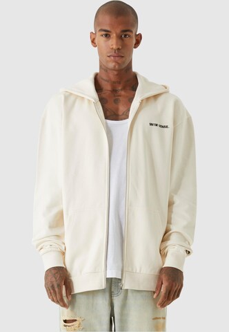 9N1M SENSE Sweat jacket 'Essential' in White: front