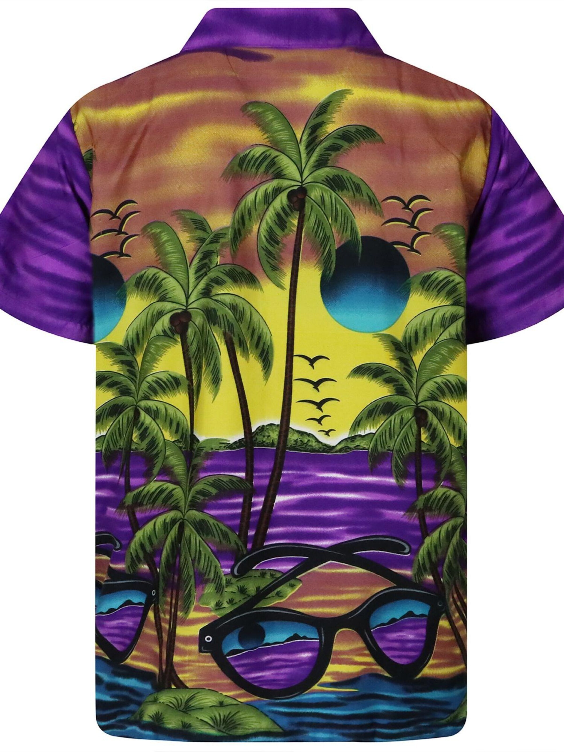 King Kameha - Camiseta 'Sunglasses' en lila