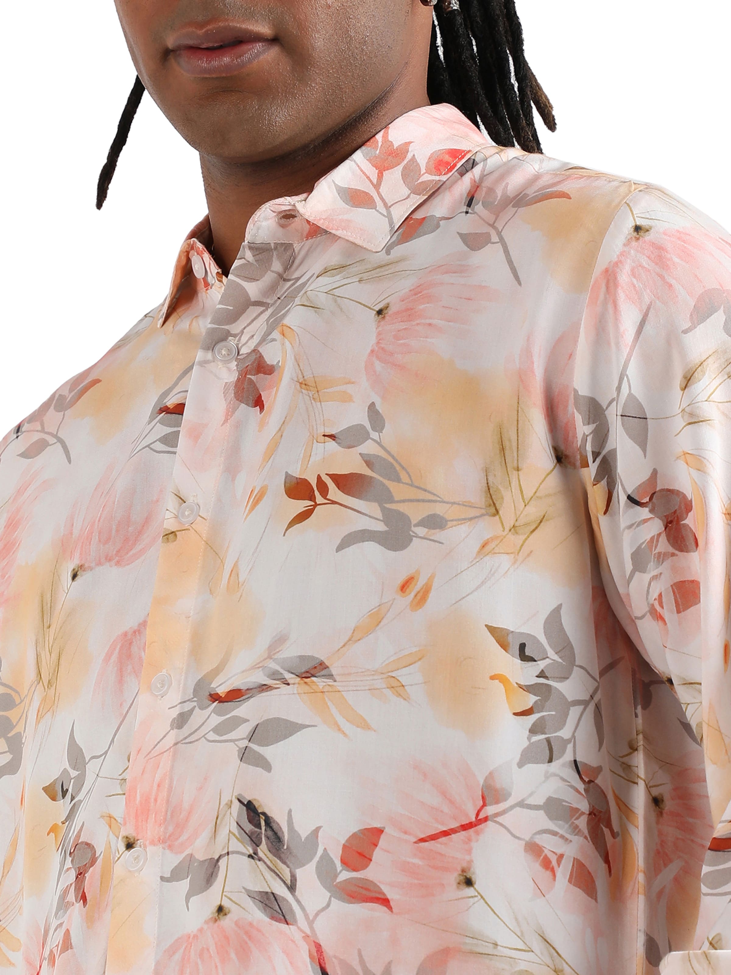 Campus Sutra Regular Fit Skjorte 'Aiden' i pink