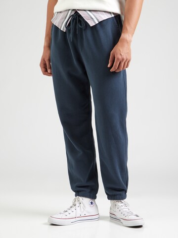 Abercrombie & Fitch Zúžený Kalhoty 'ESSENTIAL' – modrá: přední strana