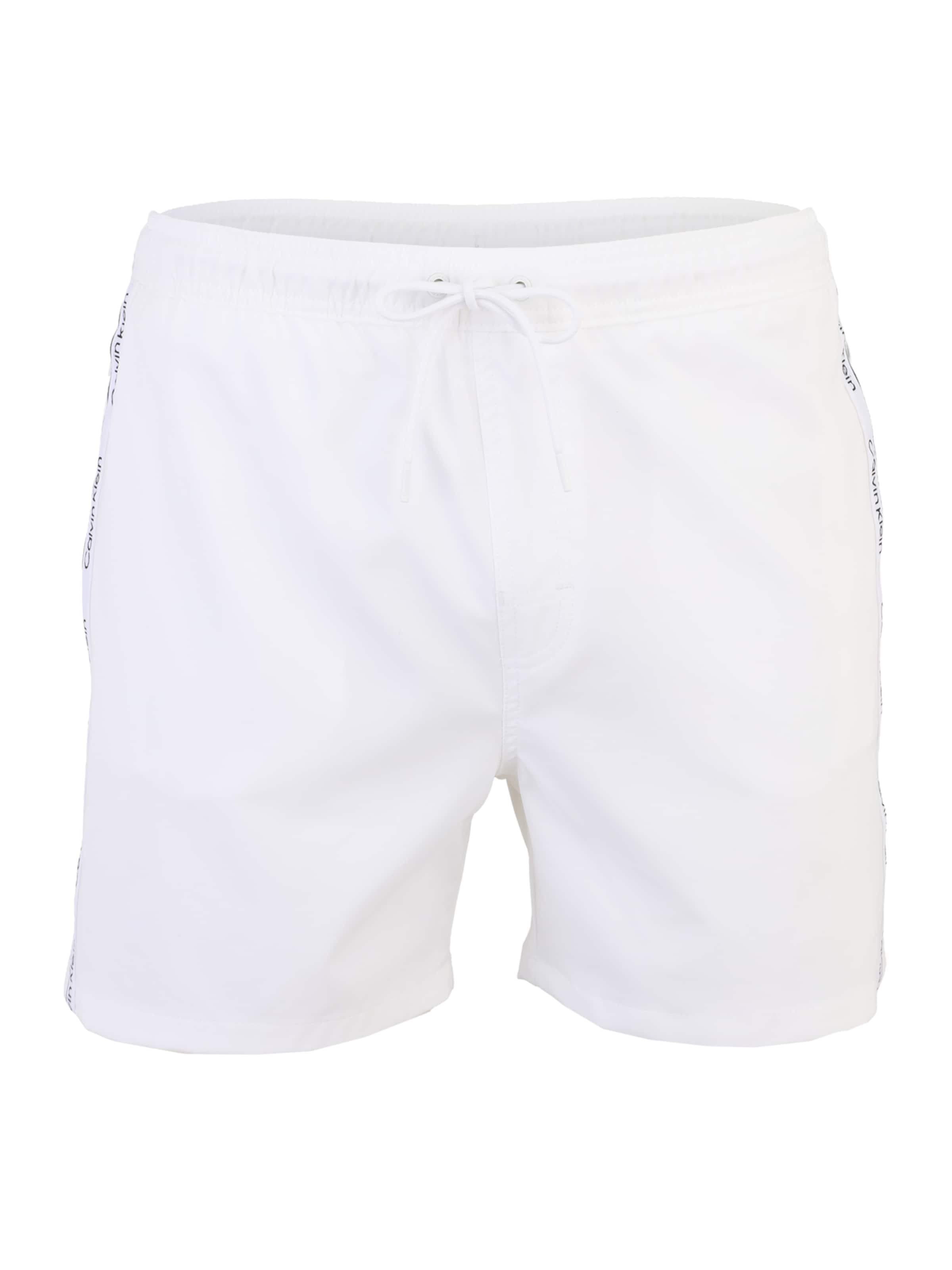 Calvin Klein Swimwear - Bermudas en blanco: frente