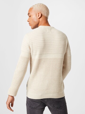 Pull-over 'ONSSTRUCTURE LIFE CREW KNIT' Only & Sons en beige