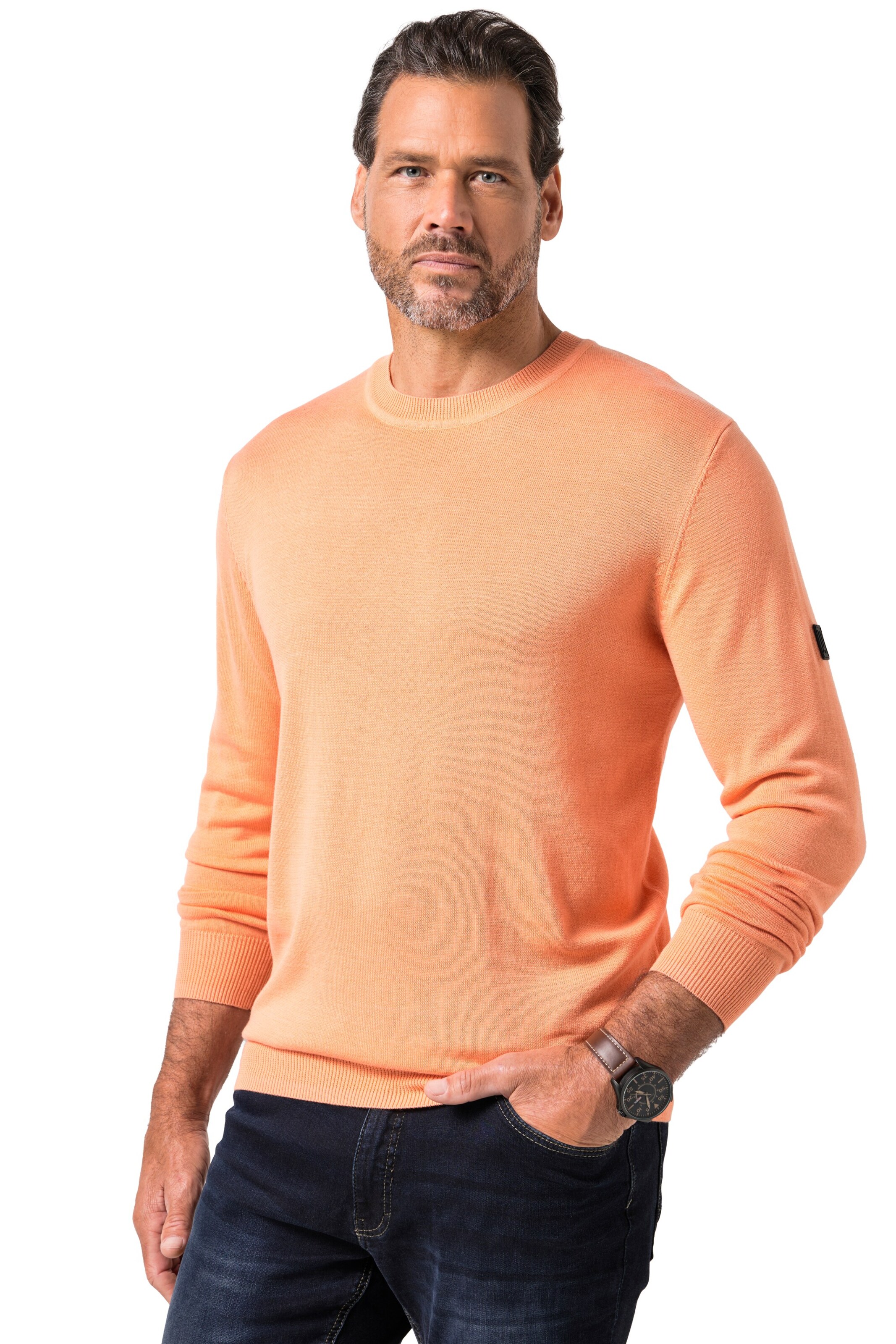 JP1880 Sweater in Orange: front