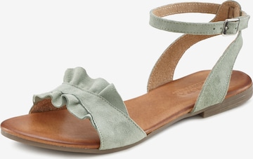 LASCANA Strap Sandals in Green: front