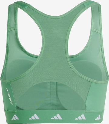 Bustier Soutien-gorge de sport 'Powerreact Training Medium-support Techfit' ADIDAS PERFORMANCE en vert