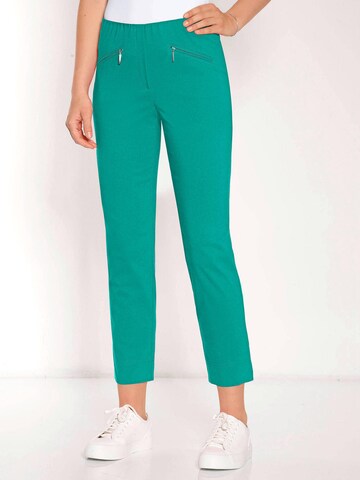 Effilé Pantalon 'Louisa' Goldner en vert