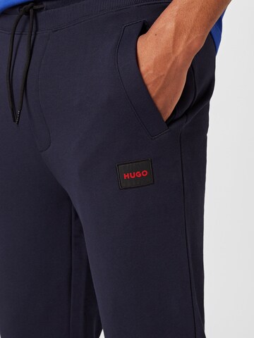 HUGO Red Tapered Trousers 'Doak' in Blue
