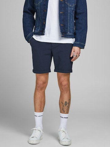 JACK & JONES Слим Брюки-чинос 'Connor' в Синий