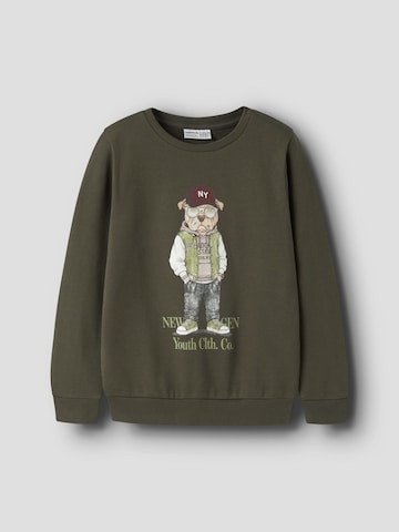 NAME IT Sweatshirt 'NKMOklokken' i brun