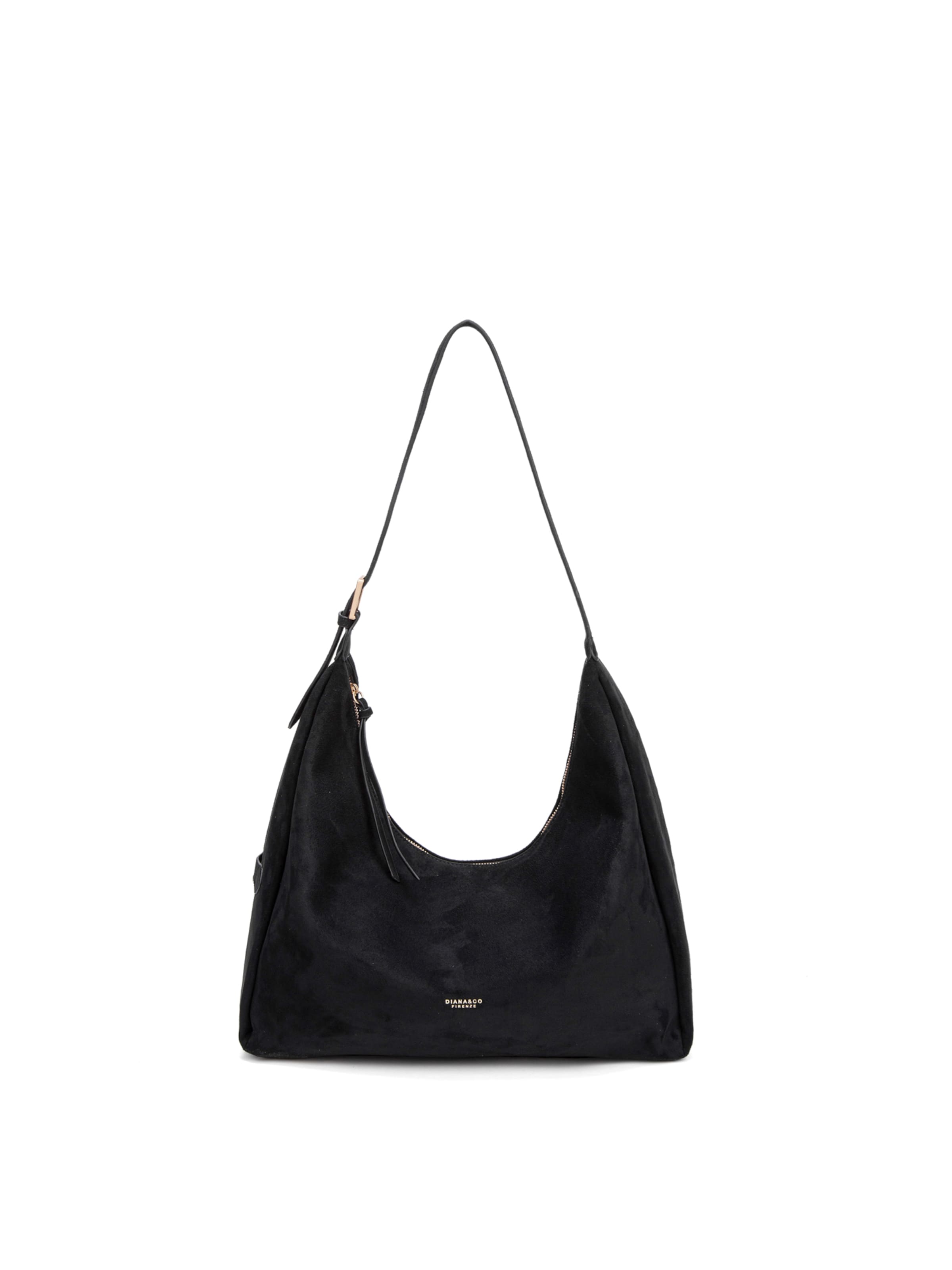 Borsa a spalla 'Borsa a Spalla Donna Diana&Co Poliestere Chiusura Zip' di Diana&Co. in nero: frontale