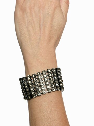 Addicted2 - Pulsera 'Asteria bracciale placcato argento brunito con fili di strass' en gris