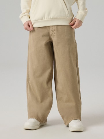 NAME IT Baggy Broek 'NKMBen' in Bruin: voorkant
