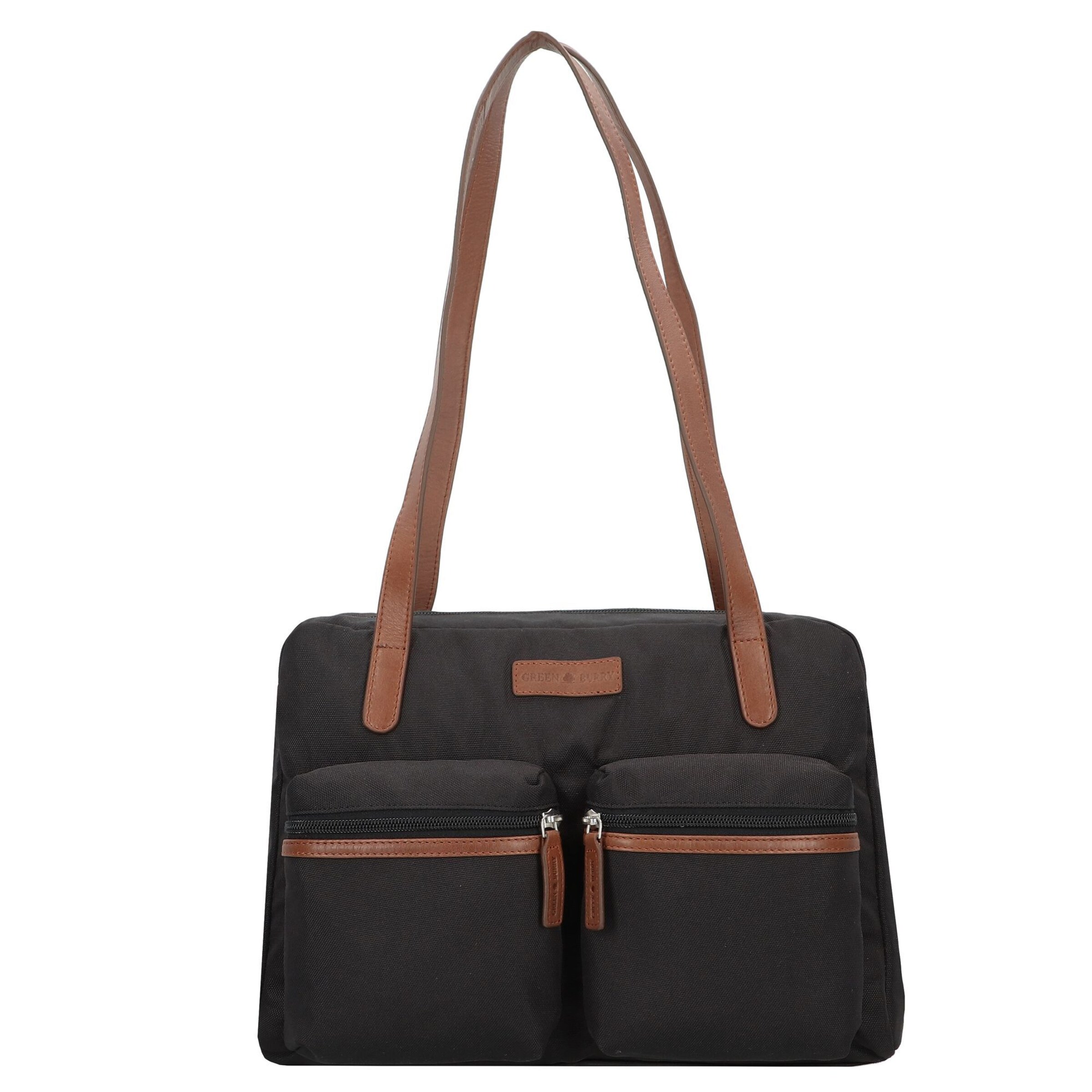 Borsa a spalla di GREENBURRY in nero: frontale