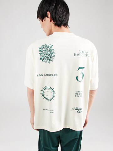 ADIDAS ORIGINALS Majica 'LA WORLD' | bela barva
