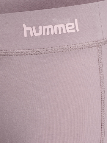 Hummel Slimfit Sportbroek in Lila