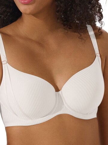 Lisca T-shirt Bra 'Laura' in White