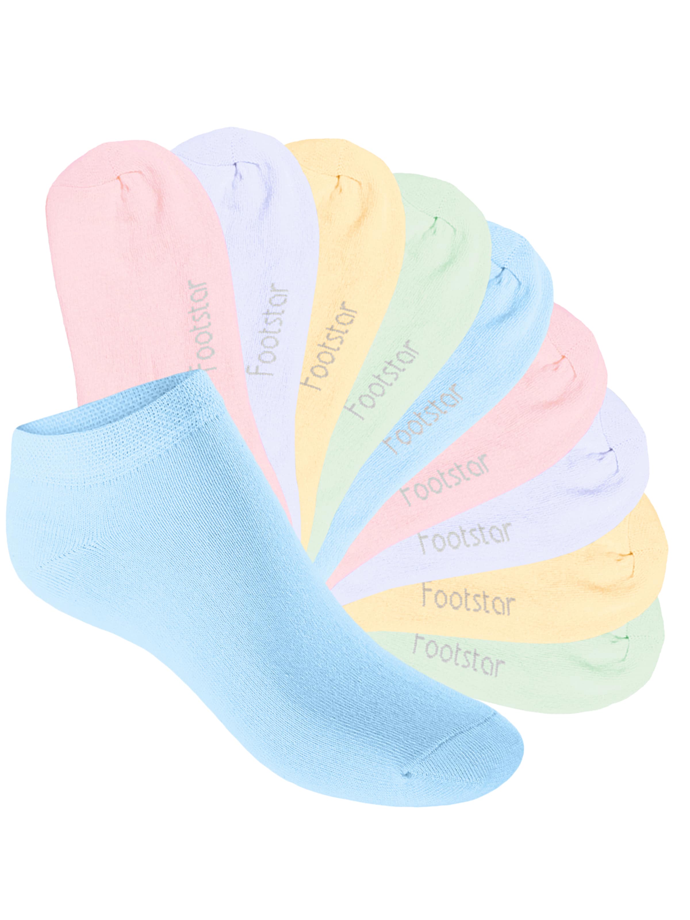 footstar Socks 'EVERYDAY! Kinder' in Yellow: front