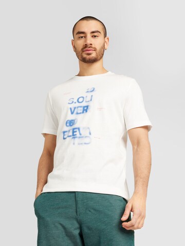 T-Shirt s.Oliver en blanc : devant