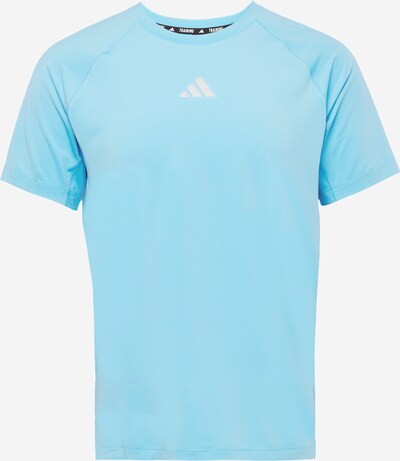 ADIDAS PERFORMANCE Sportshirt 'GYM+' in hellblau / weiß, Produktansicht