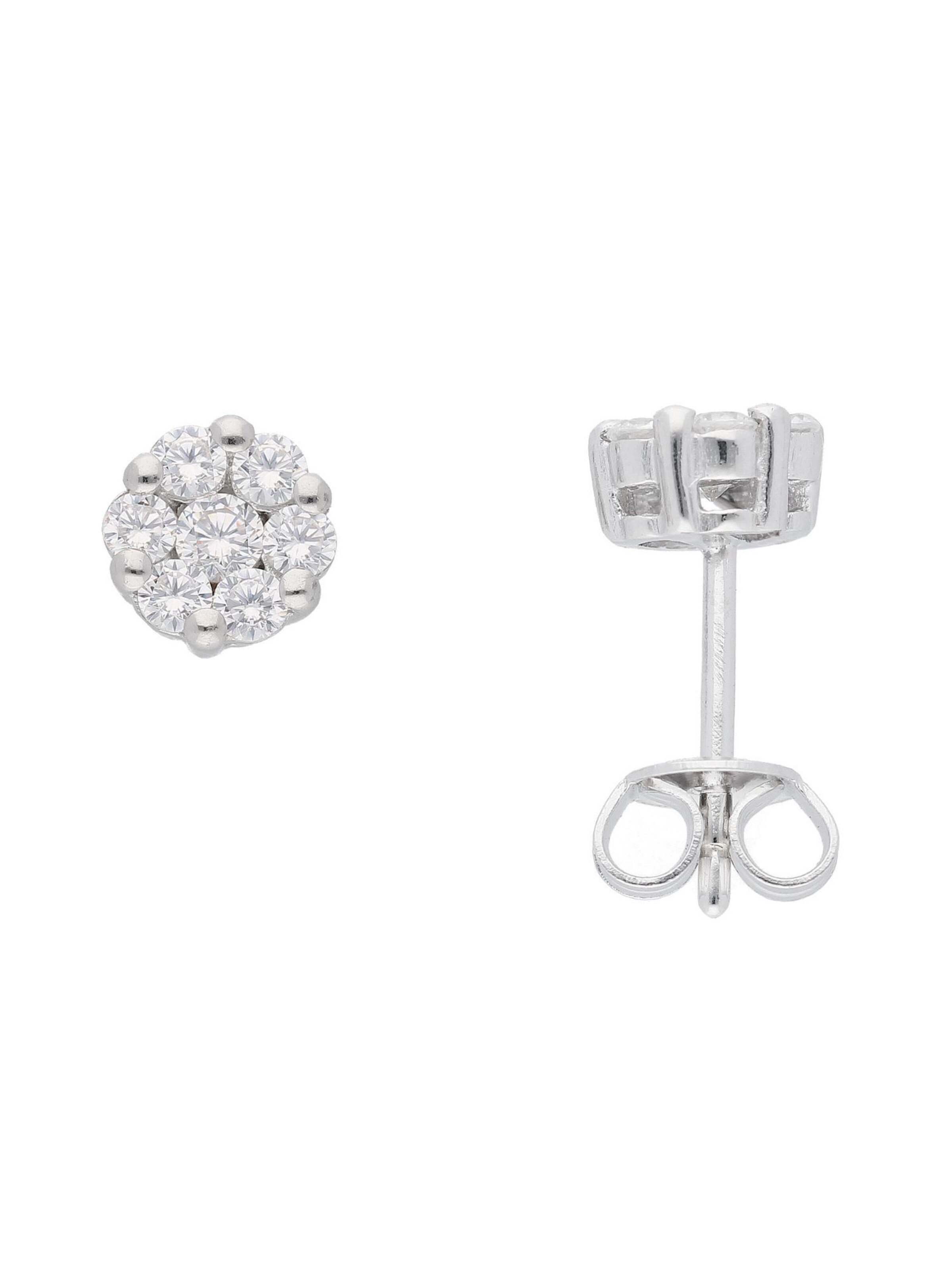 Adelia´s Ohrstecker in Silber: Vorderseite