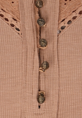 T-shirt 'Fashion Look' Gaya en marron