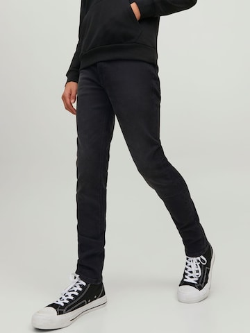 Jack & Jones Junior Slimfit Jeans 'Glenn' in Schwarz: predná strana