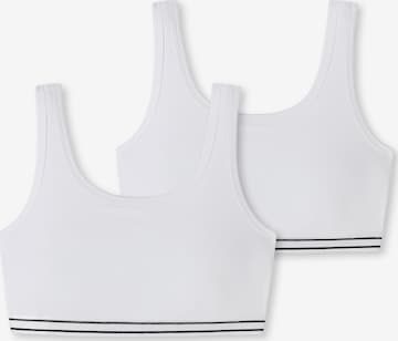 SCHIESSER T-shirt Bra in White: front